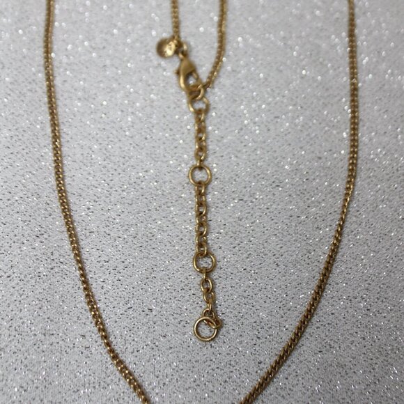 J. CREW GOLD TONE AURORA IRIDESCENT TEAR DROP RHINESTONE STATEMENT NECKLACE - Picture 10 of 11